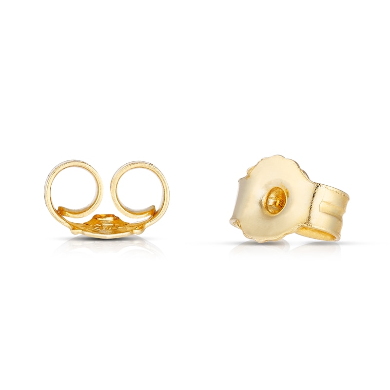 9ct Yellow Gold Octagon Malachite Stud Earrings