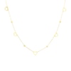 Thumbnail Image 0 of 9ct Yellow Gold Open Heart & Bead Necklace