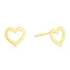 Thumbnail Image 0 of Children's 9ct Yellow Gold Open Heart Stud Earrings