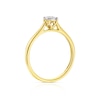 Thumbnail Image 2 of 9ct Yellow Gold Diamond Illusion Set Solitaire Ring