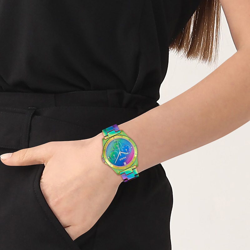 HUGO #DANCE Ladies' Multi- Coloured Stainless Steel Bracelet Watch