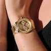 Thumbnail Image 6 of Olivia Burton Hexa  Ladies' Crystal & Gold-Tone Stainless Steel Bracelet Watch
