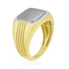 Thumbnail Image 1 of Men's Sterling Sterling Silver & 18ct Gold Plated Vermeil  Diamond Signet Ring