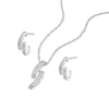 Thumbnail Image 1 of Sterling Silver Diamond Earrings & Pendant Gift Set