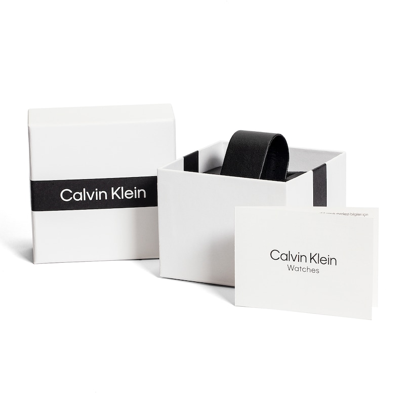 Calvin Klein Impact Men's Black Chronograph Dial Black IP Bracelet Watch