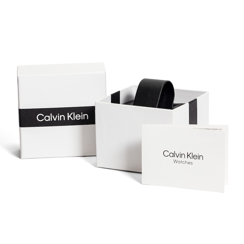 Calvin Klein Impact Men's Blue Chronograph Dial Stainless Steel Mesh Bracelet Watch