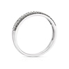 Thumbnail Image 2 of Sterling Silver 0.20ct Black and Clear Diamond Triple Row Eternity Ring