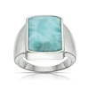 Thumbnail Image 0 of Men's Sterling Silver Green Larimar Signet Ring