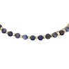 Thumbnail Image 1 of Fossil Ladies' Gold Tone Double Chain Blue Stone Set Bracelet