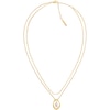 Thumbnail Image 0 of Calvin Klein Ladies' Gold-Tone Stainless Steel Layered Pendant Necklace