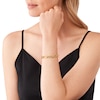 Thumbnail Image 2 of Michael Kors Ladies' Statement Link 14ct Gold Plated Empire Link Chain Bracelet