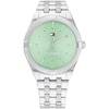 Thumbnail Image 0 of Tommy Hilfiger Ladies' Green Dial Stainless Steel Bracelet Watch