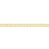 Thumbnail Image 1 of Sterling Silver & 18ct Gold Plated Vermeil 60 Gauge 7.25 Inch Curb Chain Bracelet