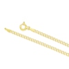 Thumbnail Image 2 of Sterling Silver & 18ct Gold Plated Vermeil 60 Gauge 7.25 Inch Curb Chain Bracelet