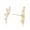 Thumbnail Image 0 of Gold Plated Cubic Zirconia Climber Stud Earrings
