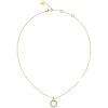 Thumbnail Image 0 of Guess Ladies' Gold Tone Stone Set Circle Pendant Necklace