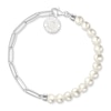 Thumbnail Image 1 of Thomas Sabo Ladies' Sterling Silver Freshwater Pearl Beaded Bracelet