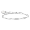 Thumbnail Image 0 of Thomas Sabo Ladies' Sterling Silver Wide Link Charm Carrier Bracelet 19cm