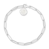 Thumbnail Image 1 of Thomas Sabo Ladies' Sterling Silver Wide Link Charm Carrier Bracelet 19cm