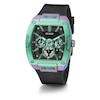 Thumbnail Image 3 of Guess Phoenix Men's Vibrant Green Chronograph Black Silicone Strap Watch