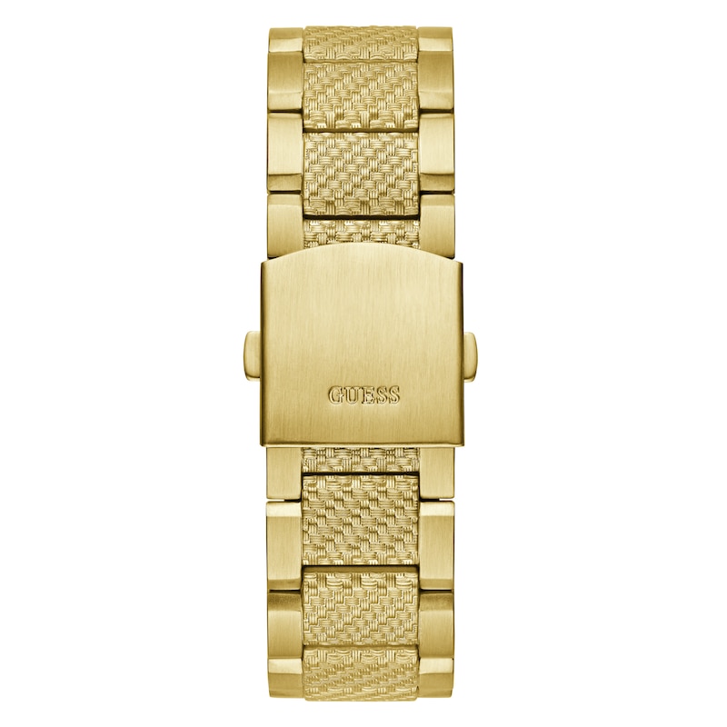 Guess Indy Men's Gold Tone Stainless Steel Bracelet Watch