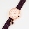 Thumbnail Image 1 of Radley Ladies' Aubergine Stepped Bezel Rose Gold Tone Strap Watch