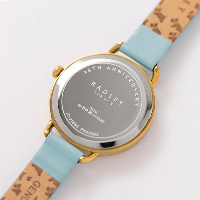 Radley 25th Anniversary Camden Collection Ladies' Open Shoulder Pale Blue Watch