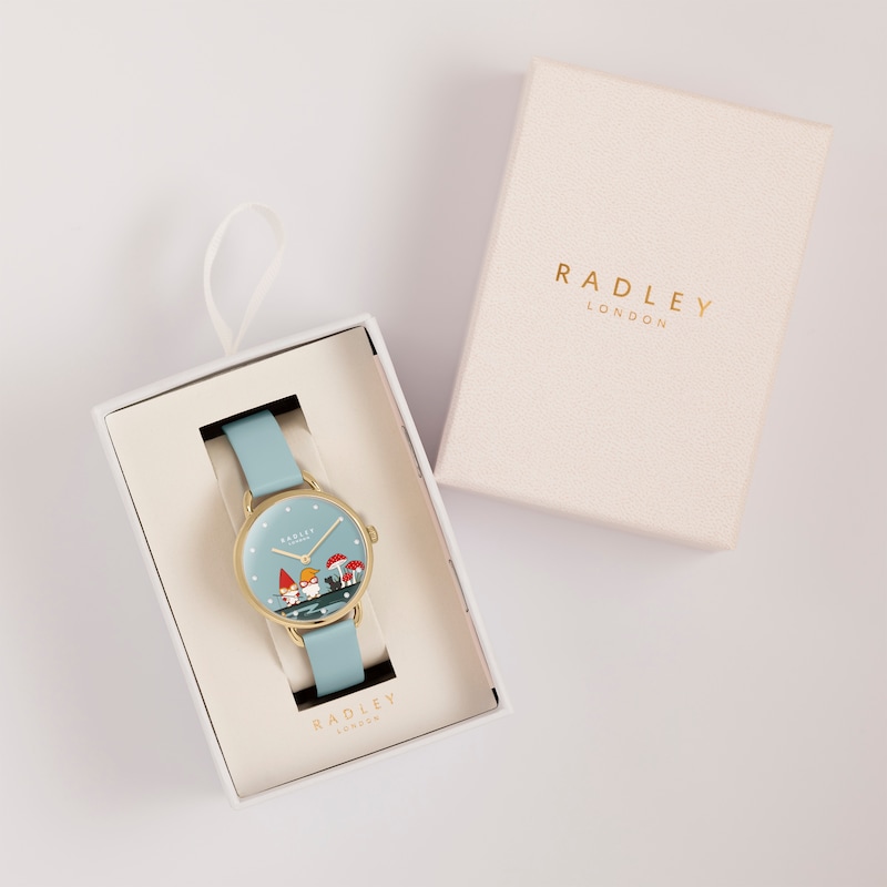 Radley 25th Anniversary Camden Collection Ladies' Open Shoulder Pale Blue Watch