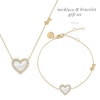 Thumbnail Image 0 of Radley Ladies' Gold Tone Heart Bracelet And Necklace Set