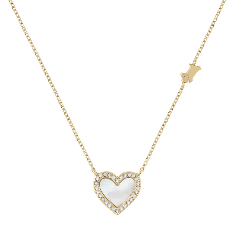 Radley Ladies' Gold Tone Heart Bracelet And Necklace Set