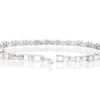 Thumbnail Image 2 of Emmy London Platinum Plated Sterling Silver Round Cubic Zirconia and White Pearls Tennis Bracelet