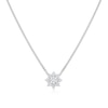 Thumbnail Image 0 of The Forever Diamond Sterling Silver 0.20ct Diamond Cluster Necklace