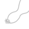 Thumbnail Image 1 of The Forever Diamond Sterling Silver 0.20ct Diamond Cluster Necklace