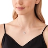 Thumbnail Image 2 of Michael Kors Ladies' Round And Emerald Cut Cubic Zirconia Stainless Steel Pendant Necklace
