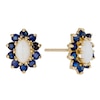 Thumbnail Image 0 of 9ct Yellow Gold Opal & Sapphire Stud Earrings