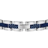 Thumbnail Image 3 of Maserati Successo Men's Blue Dial Stainless Steel Bracelet Watch & Blue Detail Chain Bracelet Set