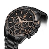Thumbnail Image 3 of Maserati Traguardo Men's Black Bracelet Watch & Black Chain Bracelet Set