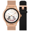 Thumbnail Image 0 of Radley Series 19 Smart Ladies' Interchangeable Cobweb Rose Gold Mesh And Black Silicone Straps