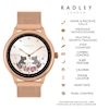 Thumbnail Image 1 of Radley Series 19 Smart Ladies' Interchangeable Cobweb Rose Gold Mesh And Black Silicone Straps