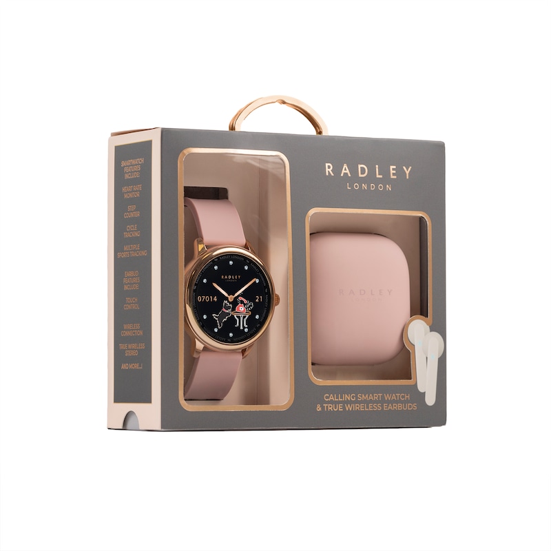 Radley Smart Series 19 Smart Ladies' Cobweb Calling Watch With True Wireless Earbuds