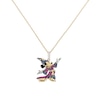 Thumbnail Image 0 of Disney 100 18ct Yellow Gold Plated Ruby & Cubic Zirconia Mickey Mouse Pendant Necklace
