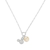Thumbnail Image 0 of Disney 100 Sterling Silver & 18ct Gold Plated Cubic Zirconia Mickey Mouse Pendant Necklace