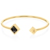 Thumbnail Image 0 of Tommy Hilfiger Ladies' Gold Tone Onyx Stainless Steel Bangle