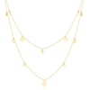 Thumbnail Image 0 of 9ct Yellow Gold Double Layer Station Drop Necklace
