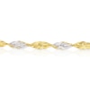 Thumbnail Image 1 of 9ct Two Colour Gold Twisted Chain Bracelet