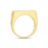 Thumbnail Image 2 of Men's Sterling Silver & 18ct Gold Plated Vermeil Two Tone Onyx Rectangle Ring