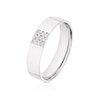 Thumbnail Image 1 of 9ct White Gold Square Setting Diamond Wedding Ring