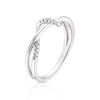 Thumbnail Image 1 of 9ct White Gold Diamond Fancy Twist Loop Ring