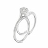 Thumbnail Image 1 of Perfect Fit 9ct White Gold 0.33ct Diamond Twist Cluster Bridal Set
