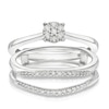 Thumbnail Image 0 of Perfect Fit 9ct White Gold 0.20ct Diamond Cluster Insert Ring